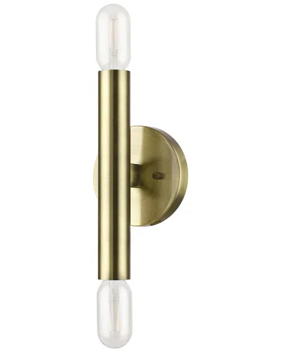 Livex Lighting 2 Light Antique Brass Ada Wall Sconce