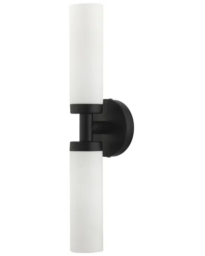 Livex Lighting 2-light Black Ada Vanity Sconce