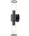 Livex Lighting 2 Light Black Chrome Ada Vanity Sconce