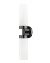 Livex Lighting 2-light Black Chrome Ada Vanity Sconce In Black