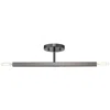 Livex Lighting 2 Light Black Chrome Semi-flush