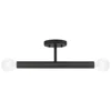 Livex Lighting 2 Light Black Semi-flush