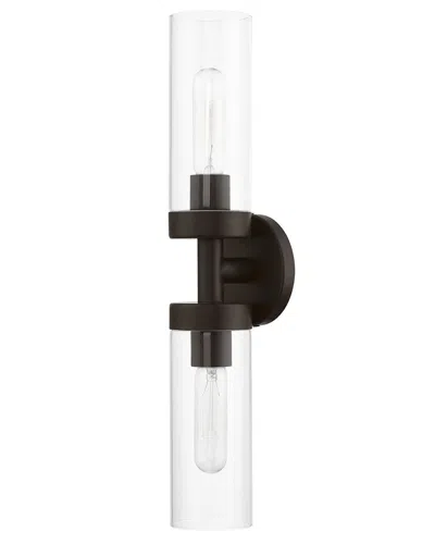 Livex Lighting 2 Light Bronze Ada Vanity Sconce In Gold