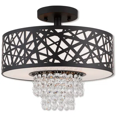 Livex Lighting 2 Light Bronze Ceiling Mount
