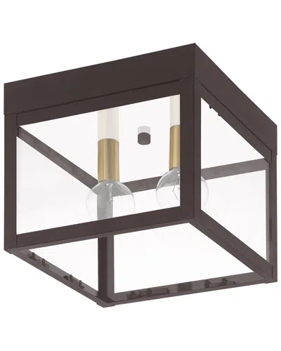 Livex Lighting 4-light Bronze Outdoor Ceiling Mount