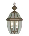 Livex Lighting 2-light Bronze Outdoor Pendant Lantern In Bronze