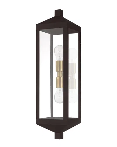 Livex Lighting 2-light Bronze Outdoor Wall Lantern
