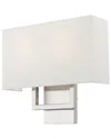 Livex Lighting 2 Light Brushed Nickel Ada Sconce