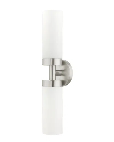 Livex Lighting 2-light Brushed Nickel Ada Vanity Sconce In Metallic