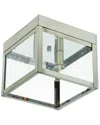 Livex Lighting 2-light Brushed Nickel Outdoor Ceiling Mount In Metallic