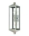 Livex Lighting 2-light Brushed Nickel Outdoor Wall Lantern In Metallic