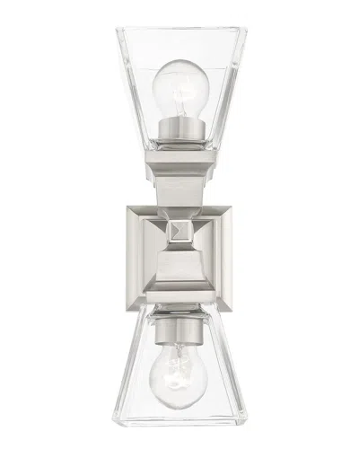 Livex Lighting 2-light Brushed Nickel Sconce