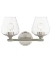 Livex Lighting 2 Light Brushed Nickel Vanity Sconce