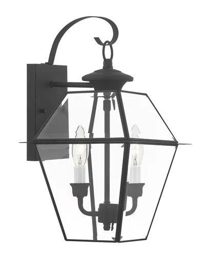 Livex Lighting 2-light Outdoor Wall Lantern In Black