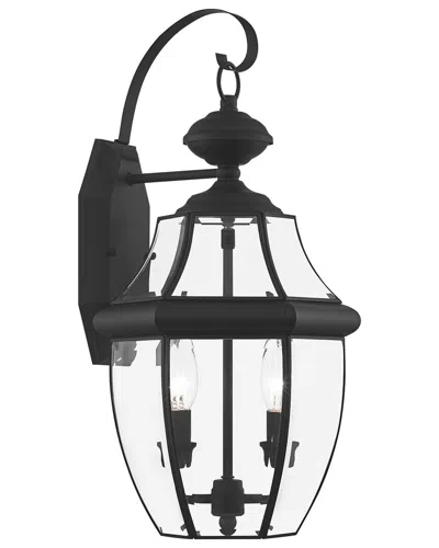 Livex Lighting 2-light Outdoor Wall Lantern In Gold