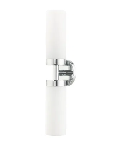 Livex Lighting 2-light Polished Chrome Ada Vanity Sconce In Metallic