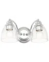 Livex Lighting 2 Light Polished Chrome Vanity Sconce In Silver