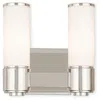 Livex Lighting 2 Light Polished Nickel Ada Sconce In Multi