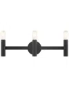 Livex Lighting 3-light Ada Vanity Sconce In Black