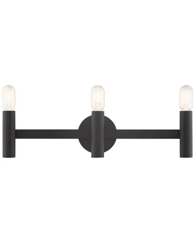 Livex Lighting 3-light Ada Vanity Sconce In Black