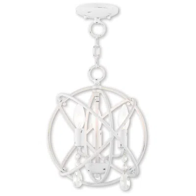 Livex Lighting 3 Light Antique White Convertible