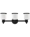 Livex Lighting 3-light Black Vanity Sconce In Black