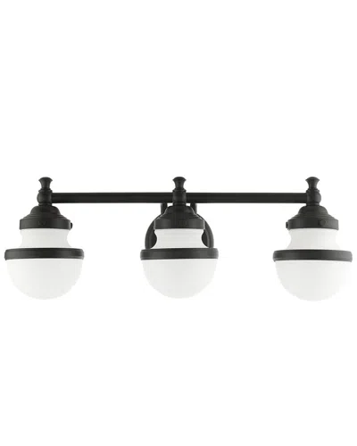 Livex Lighting 3-light Black Vanity Sconce
