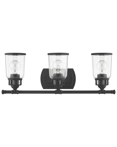 Livex Lighting 3-light Black Vanity Sconce Wall Light