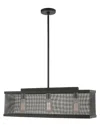 Livex Lighting 3-light Black With Brushed Nickel Accents Chandelier In Black