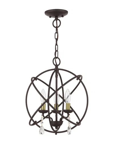 Livex Lighting 3-light Bronze Convertible Chandelier Semi Flush