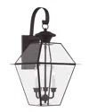 Livex Lighting Livex Westover 3-light Bronze Outdoor Wall Lantern In Bronze