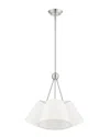 Livex Lighting 3-light Brushed Nickel Chandelier In Metallic