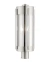 Livex Lighting 3-light Brushed Nickel Outdoor Post Top Lantern