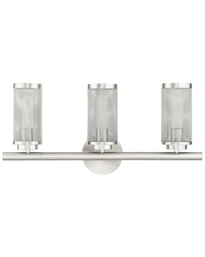 Livex Lighting 3-light Brushed Nickel Vanity Sconce Wall Light