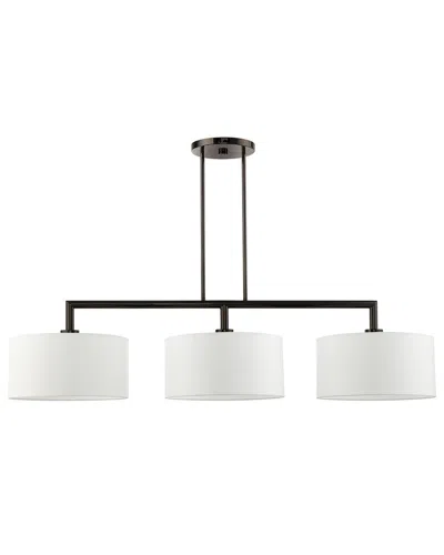 Livex Lighting 3-light Linear Chandelier In White