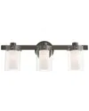 Livex Lighting 3-light Polished Black Chrome Vanity Sconce