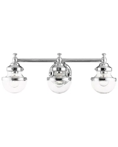 Livex Lighting 3-light Polished Chrome Vanity Sconce