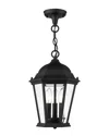 Livex Lighting 3-light Textured Black Outdoor Pendant Lantern