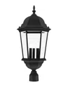 Livex Lighting 3-light Textured Black Outdoor Post Top Lantern