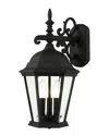 Livex Lighting 3-light Textured Black Outdoor Wall Lantern