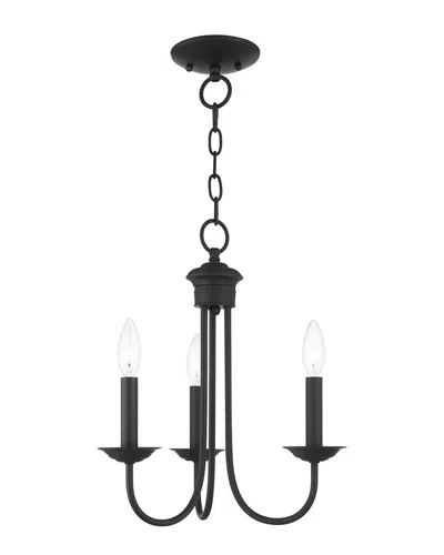 Livex Lighting 3-light Black Chandelier