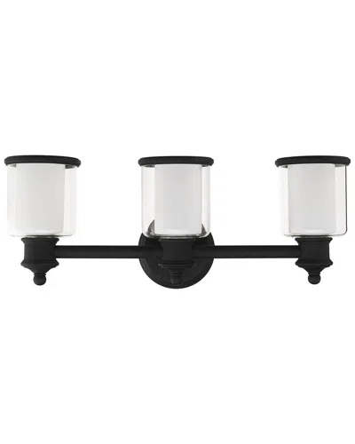 Livex Lighting 3-light Black Vanity Sconce