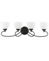 Livex Lighting 4-light Black Bath Vanity In Black