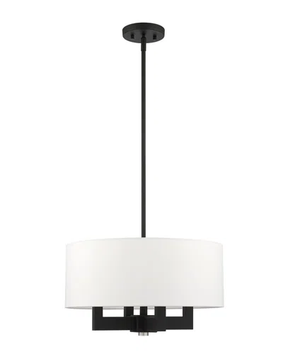 Livex Lighting 4-light Black Chandelier