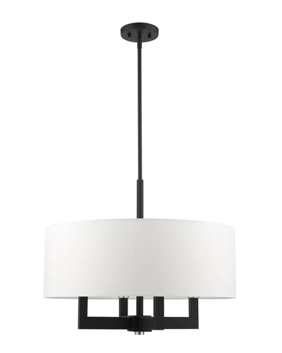 Livex Lighting 4-light Black Chandelier