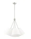Livex Lighting 4-light Brushed Nickel Chandelier In Metallic