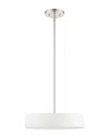 Livex Lighting 4-light Brushed Nickel Pendant In Metallic