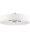 Livex Lighting 4-light Brushed Nickel Semi Flush Pendant In Metallic