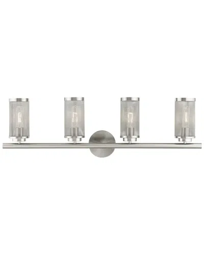 Livex Lighting 4-light Brushed Nickel Vanity Sconce