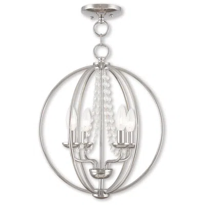 Livex Lighting 4 Light Ch Mini Chandelier/ceiling Mount